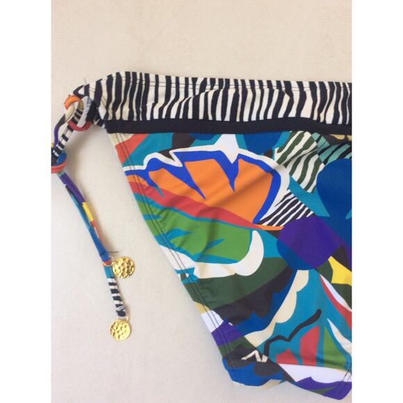Bleu Rod Beattie String Bikini Bottom Multicolor Print Swim FLAW - Picture 8 of 10
